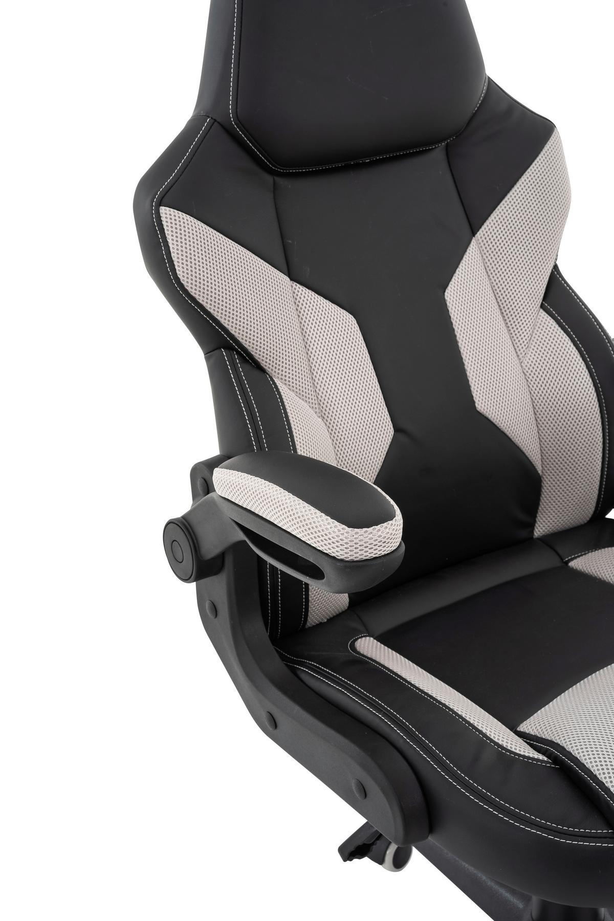 Direktorski Stol Meli - siva/črna, Moderno, kovina/umetna masa (62/117/66cm)