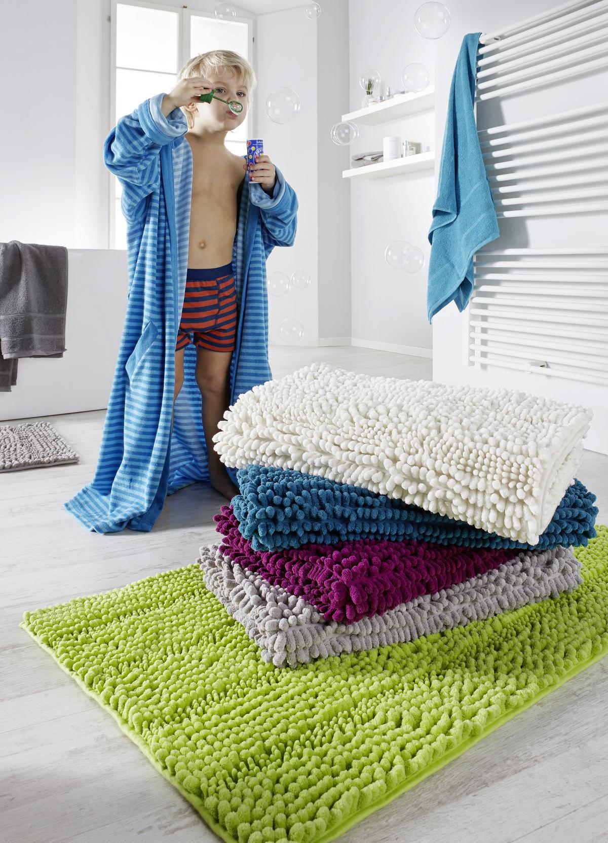 Badematte Uwe Weiss 60x100cm - Weiss, Textil (60/100cm) - Modern Living
