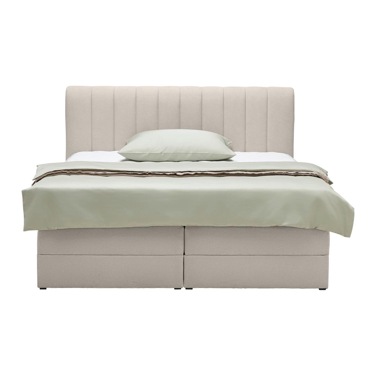 Boxspringbett Belano Beige ca. 180x200cm - Beige, KONVENTIONELL, Holz/Holzwerkstoff (180/200cm) - Premium Living