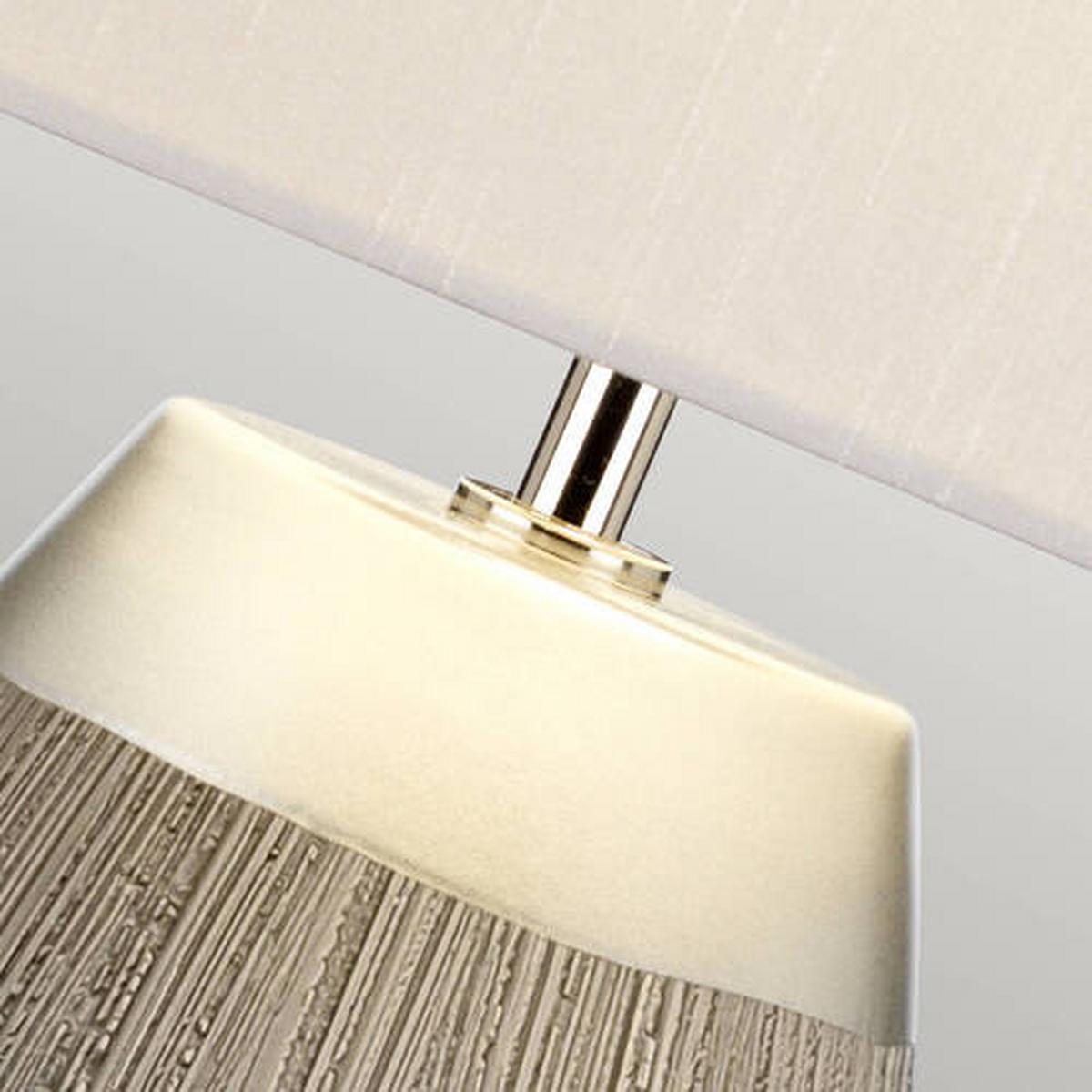 Stolna Svjetiljka Qn-Harrow-Tl - srebrne boje, Design, metal/tekstil (30/54cm) - Elstead Lighting