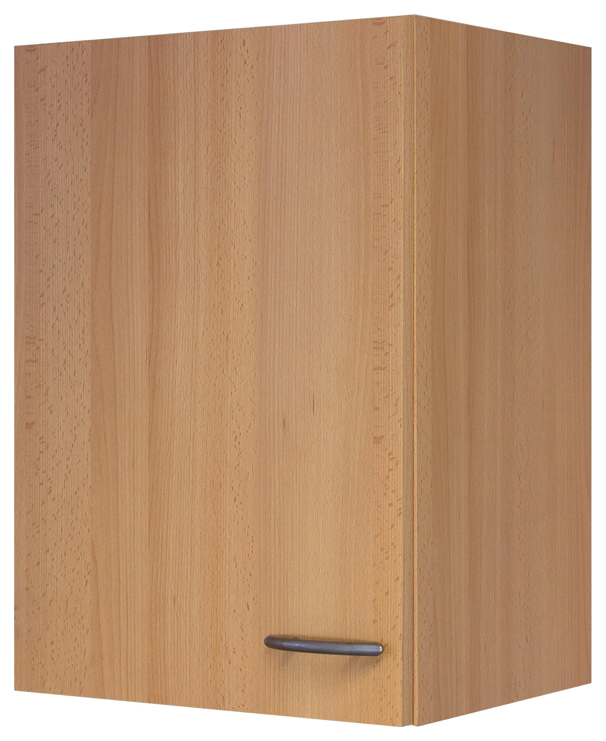 Kuhinjska Zgornja Omarica Nano, Barva Bukve - barve nerjavečega jekla/barve bukve, Moderno, umetna masa/leseni material (40/54/32cm) - FlexWell