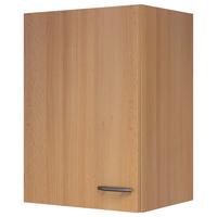 Kuhinjska Zgornja Omarica Nano, Barva Bukve - barve nerjavečega jekla/barve bukve, Moderno, umetna masa/leseni material (40/54/32cm) - FlexWell