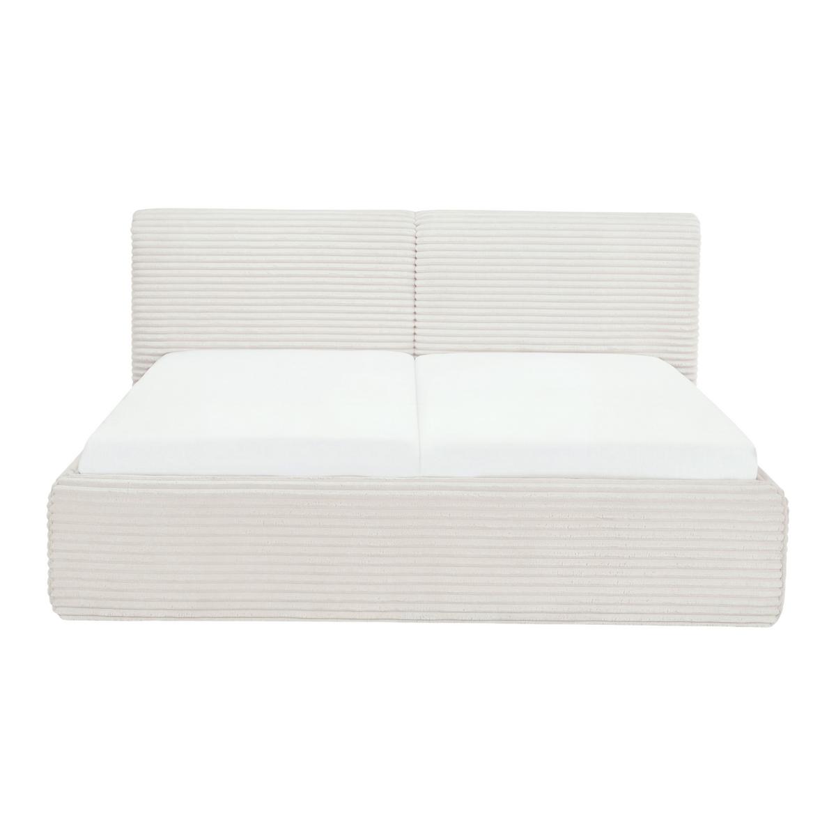 Polsterbett Tessin Creme ca. 160x200cm - Creme, KONVENTIONELL, Textil (160/200cm) - Premium Living