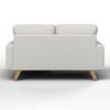 SOFFA ILLA - ljusgrå, Modern, trä/textil (154/84/86cm) - Bessagi Home