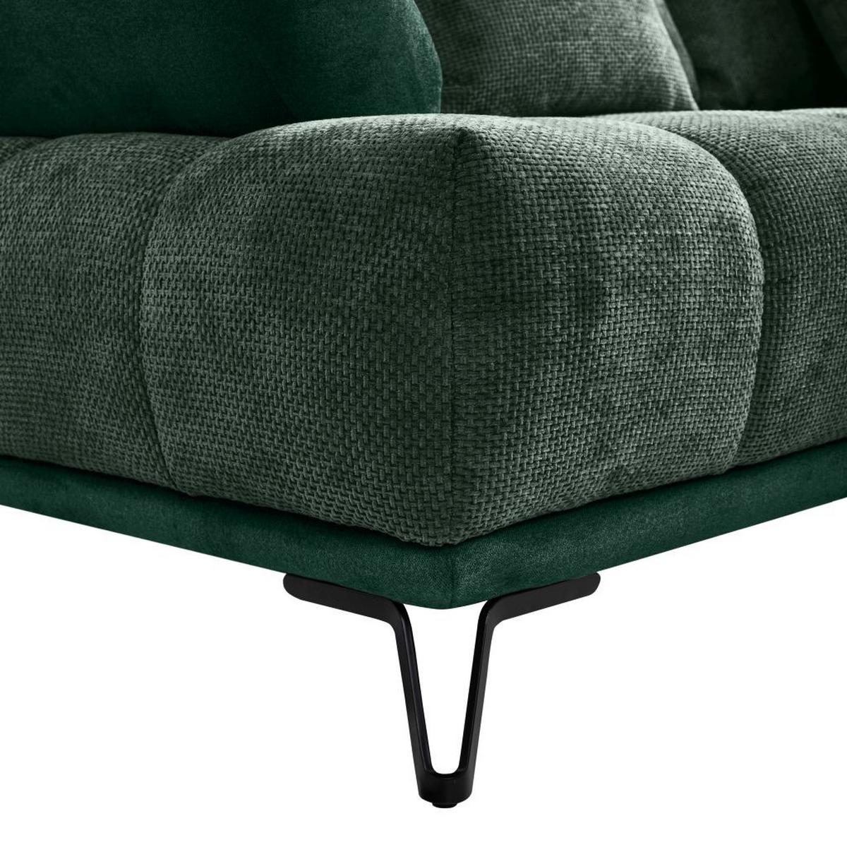 Coltar LARGO N - verde închis, Modern, textil (262/184cm) - Modern Living
