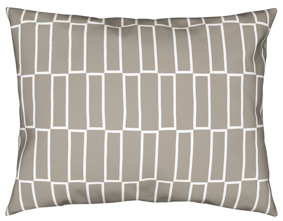 Posteljnina Brigg, Več Barv, 2x60/80, 200/200 - rjavosiva/črna, tekstil (200/200cm) - Modern Living