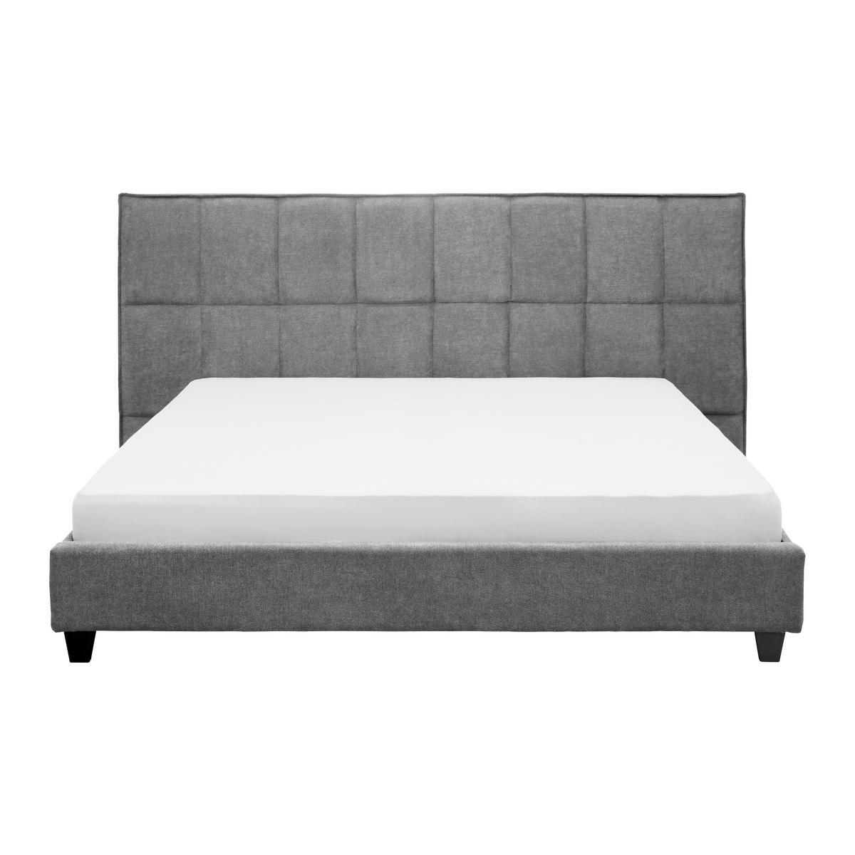 Pat tapițat Valeria cca 180X200 cm gri - gri, Modern, lemn/textil (180/200cm) - Bessagi Home