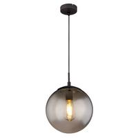LAMPA WISZĄCA 15830H BLAMA - czarny, Design, metal/szkło (25/120cm) - Globo