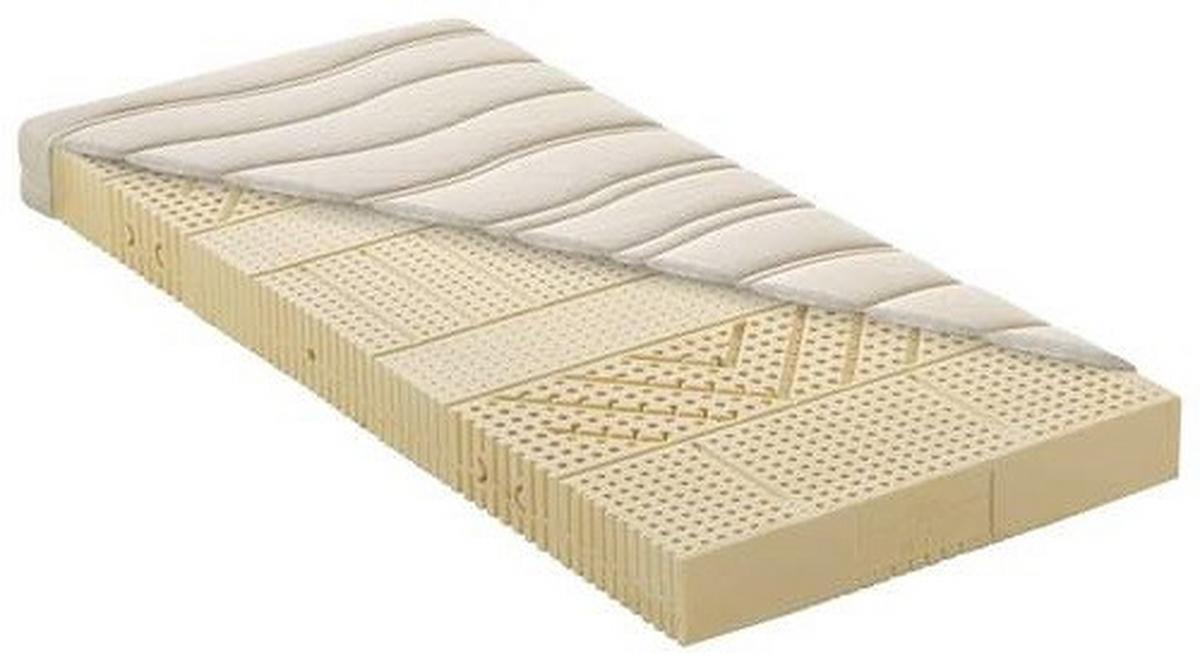 Latexmatratze Waldgrün ca.90x200 cm Weiß - Weiß, Basics, Textil (90/200cm) - Linea Natura