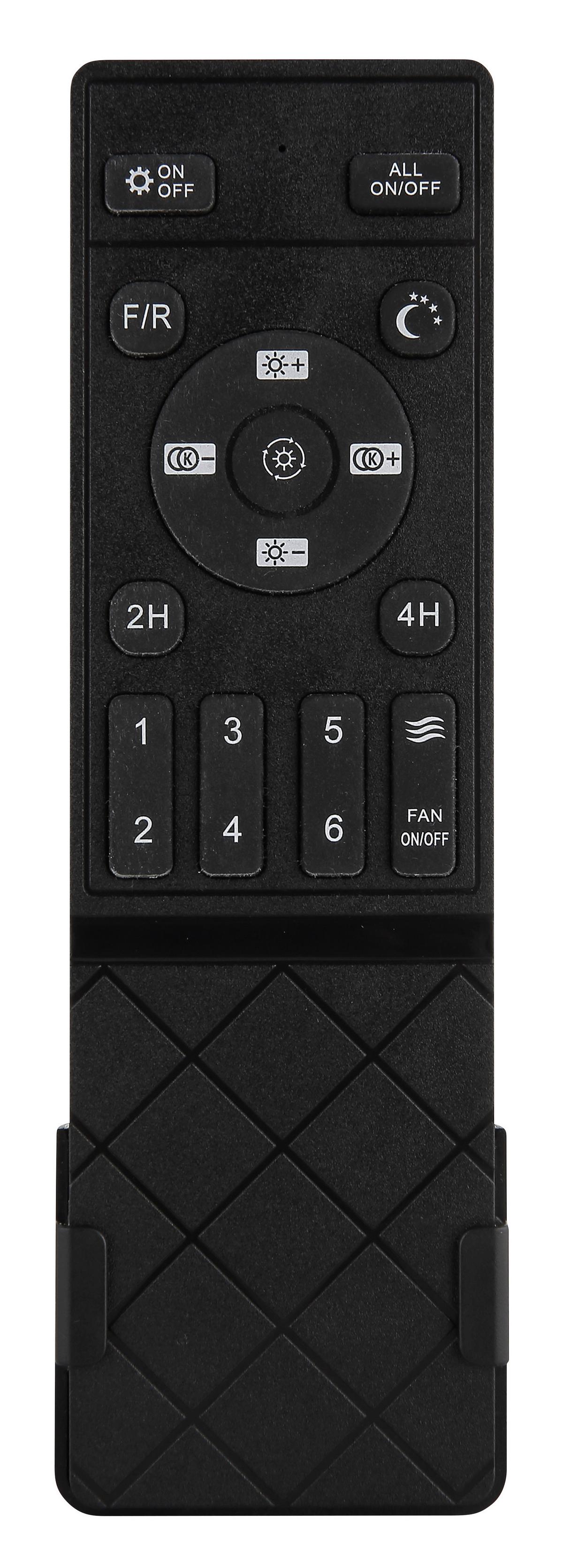 DECKENVENTILATOR 03666H ARMANDO - Dunkelbraun/Opal, Konventionell, Kunststoff/Metall (131,5/22,6cm) - Globo