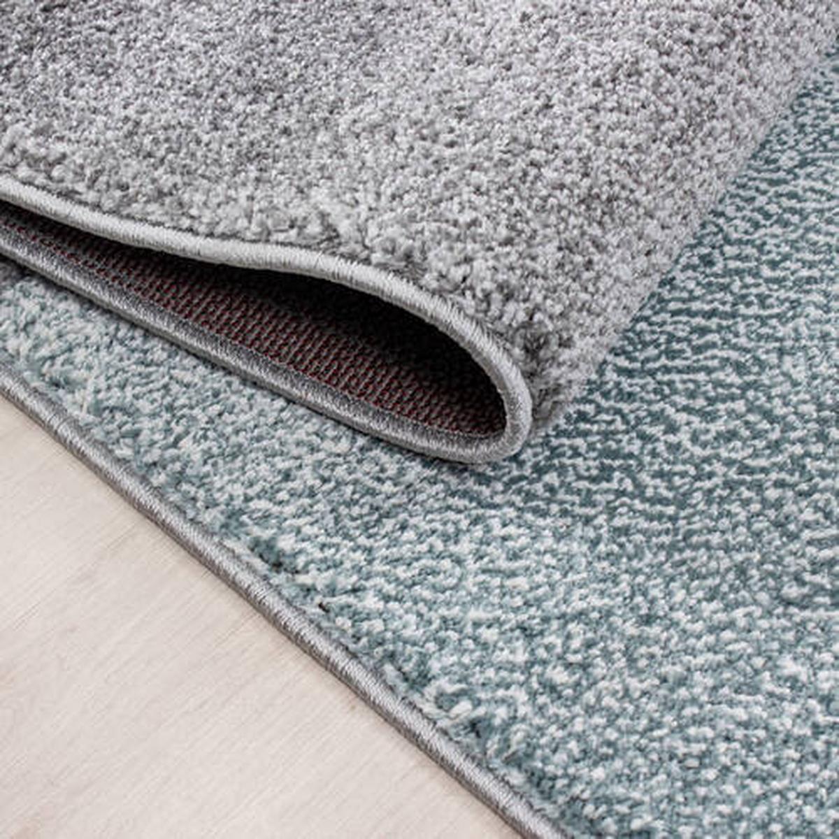 Webteppich Lucca Blau ca. 80x250cm - Blau, Trend, Textil (80/250cm) - Novel