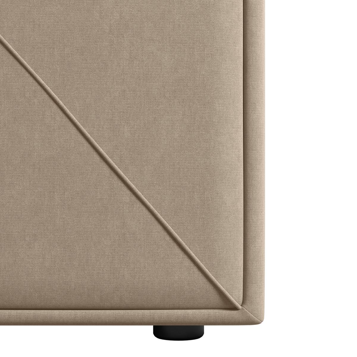 Boxspringbett Oslo ca. 180x200 cm Beige - Beige, MODERN, Holz/Kunststoff (180/200cm) - MID.YOU