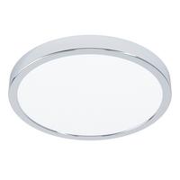 Badezimmer-Deckenleuchte Fueva max. 20,5 Watt - Chromfarben/Weiß, KONVENTIONELL, Kunststoff/Metall (28,5/28,5/2,8cm) - Eglo