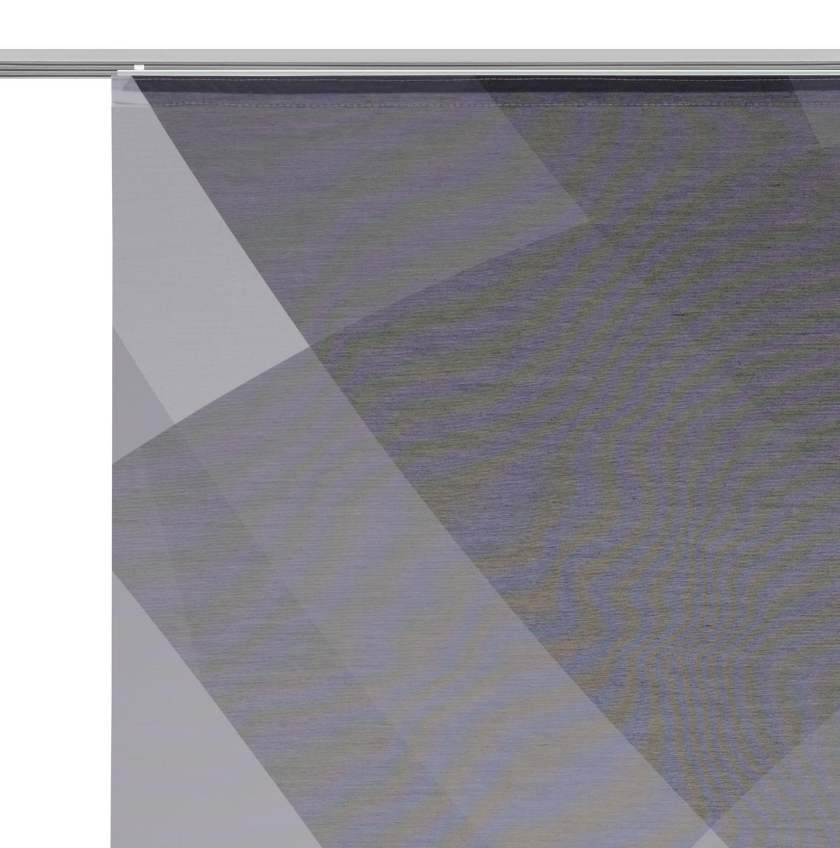 ZASŁONA PANELOWA KALEIDO - antracytowy/kolor srebrny, Design, tkanina (60/245cm) - Novel