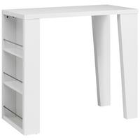 Barska Miza Lyon, Bela, Visoki Sijaj - bela/visoki sijaj, Konvencionalno, kovina/leseni material (120/107/60cm)