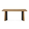 ESSTISCH LIVA - Eschefarben/Schwarz, MODERN, Holz/Holzwerkstoff (180/90/76cm) - Bessagi Home