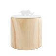 Vorratsdose Jumbo - Weiß/Naturfarben, LIFESTYLE, Keramik/Holz (16,5/19cm) - premium living