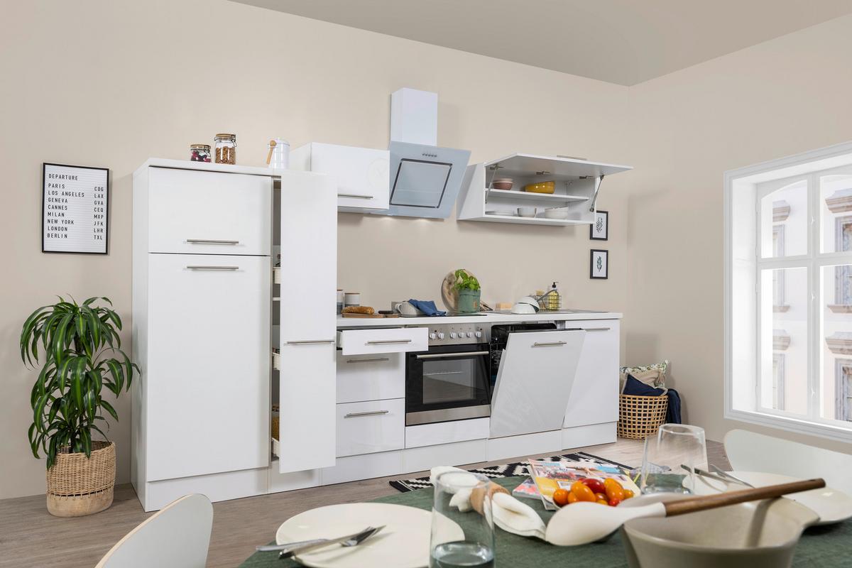 online Weiß mömax mit Geräten Respekta ➤ 310 cm kaufen Küchenzeile