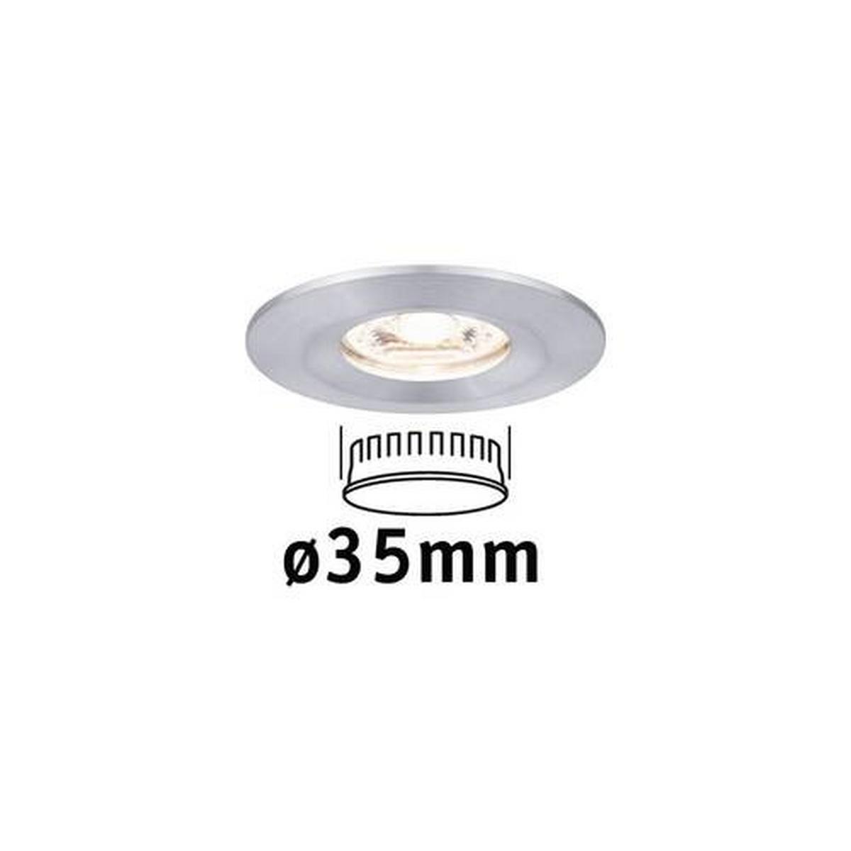 LED-Deckenleuchte Nova mini in Alufarben max. 4 Watt - Alufarben, Basics, Metall (6,5cm) - Paulmann