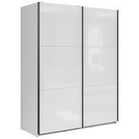 Ormar S Kliznim Vratima Tetrix - bijela visoki sjaj/antracit, Moderno, drvni materijal/metal (153,5/195,5/60cm) - Modern Living
