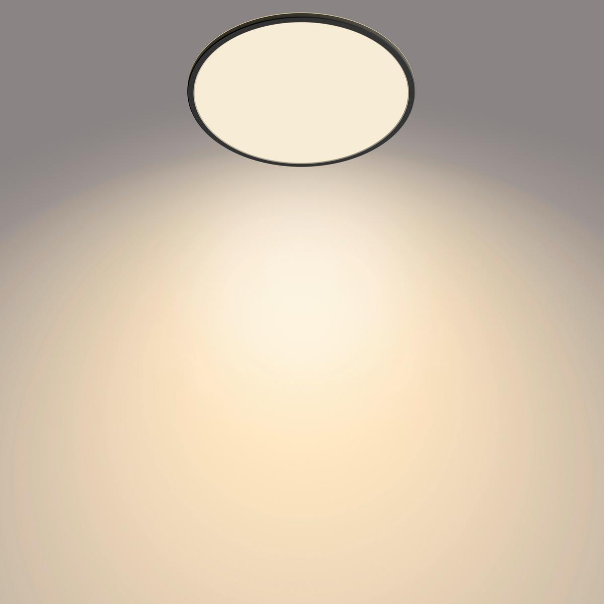 LAMPA SUFITOWA LED 32708500 SUPERSLIM - czarny, Konventionell, tworzywo sztuczne (42,5/34/2,8cm) - Philips