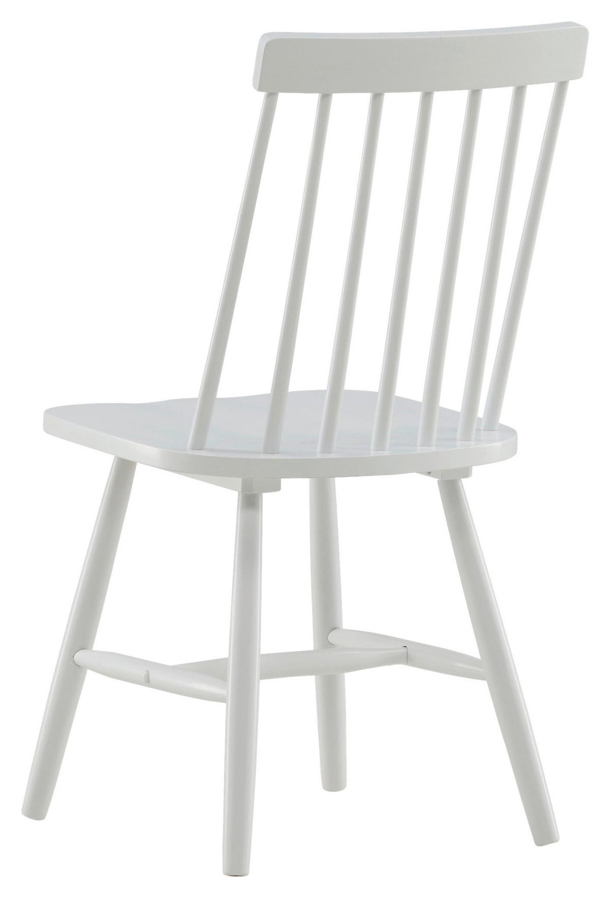STUHL-SET LÖNNEBERGA - Weiß, Design, Holz (43/87/55cm) - Livetastic