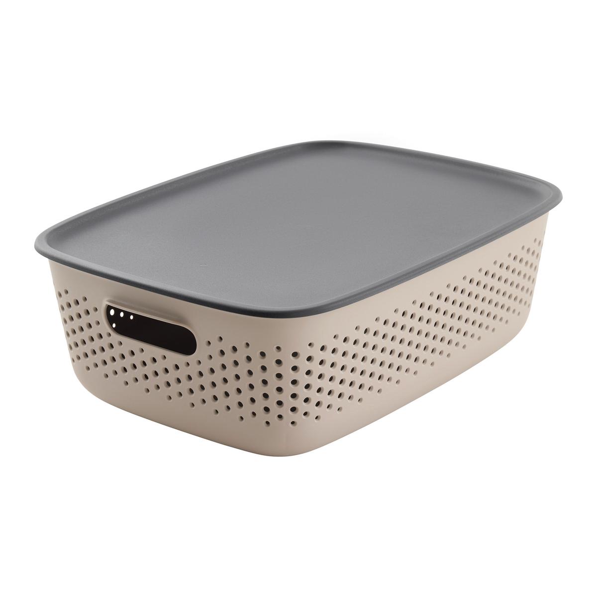 Coșuleț pentru depozitare Maja - cca. 10L - taupe, Modern, plastic (39/29/13cm) - Mömax