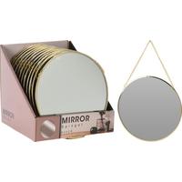 Dekor Tükör Glam - arany, fém (20cm)
