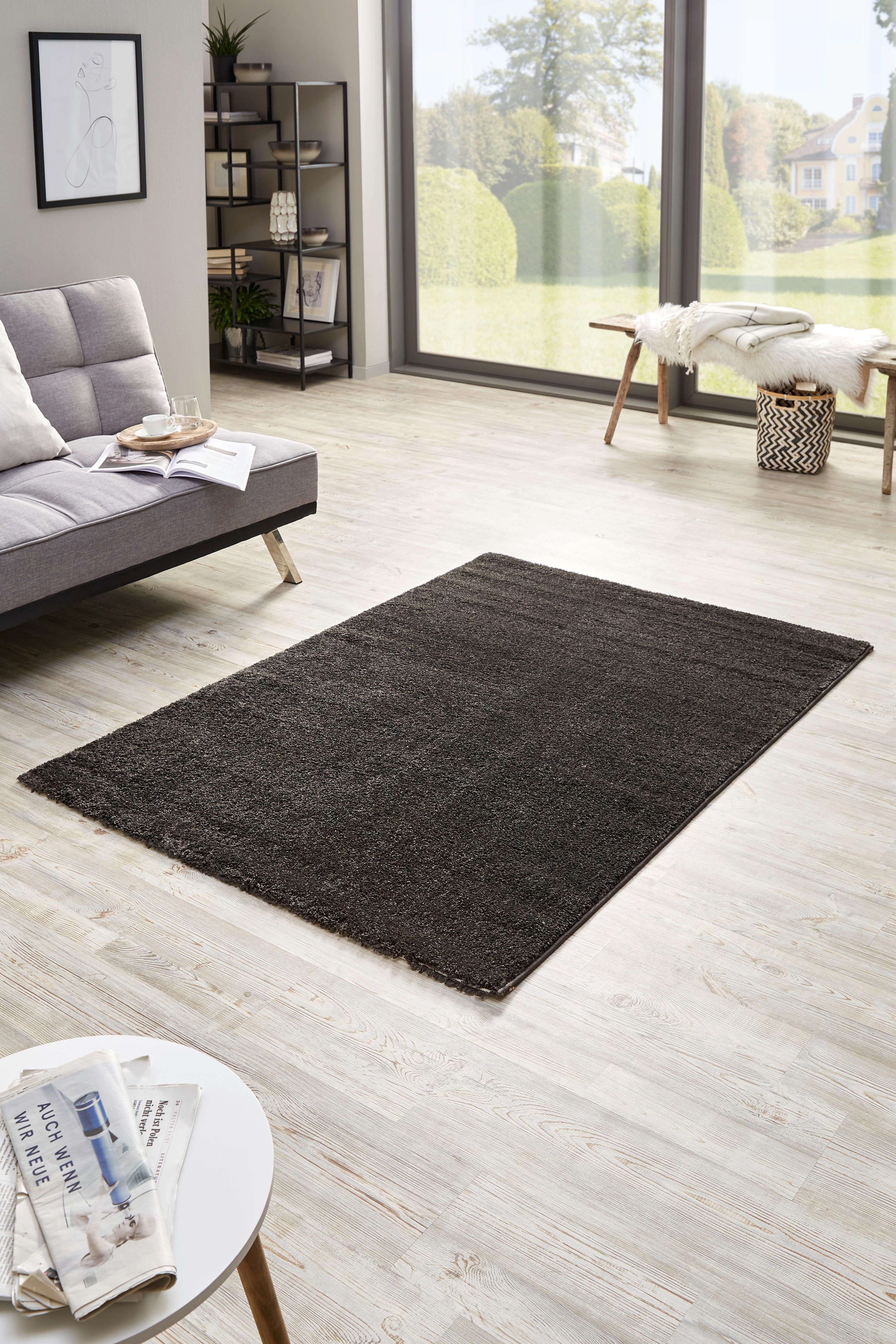 Shaggy Stefan 3 in Anthrazit ca. 160x230cm - Anthrazit, Modern, Textil (160/230cm) - Mömax