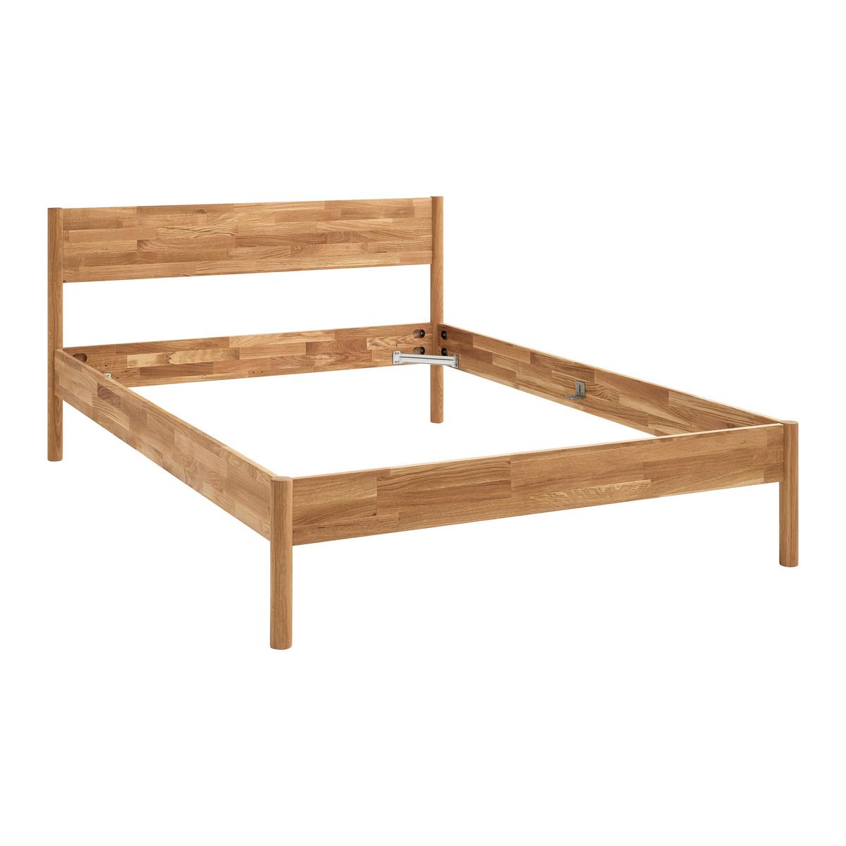 Bett Waden Eichefarben ca. 140x200cm - Eichefarben, KONVENTIONELL, Holz (147.3/85cm) - Zandiara
