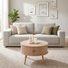 SOFFBORD SKANDY - naturfärgad, Modern, trämaterial/trä (60/40cm) - Premium Living