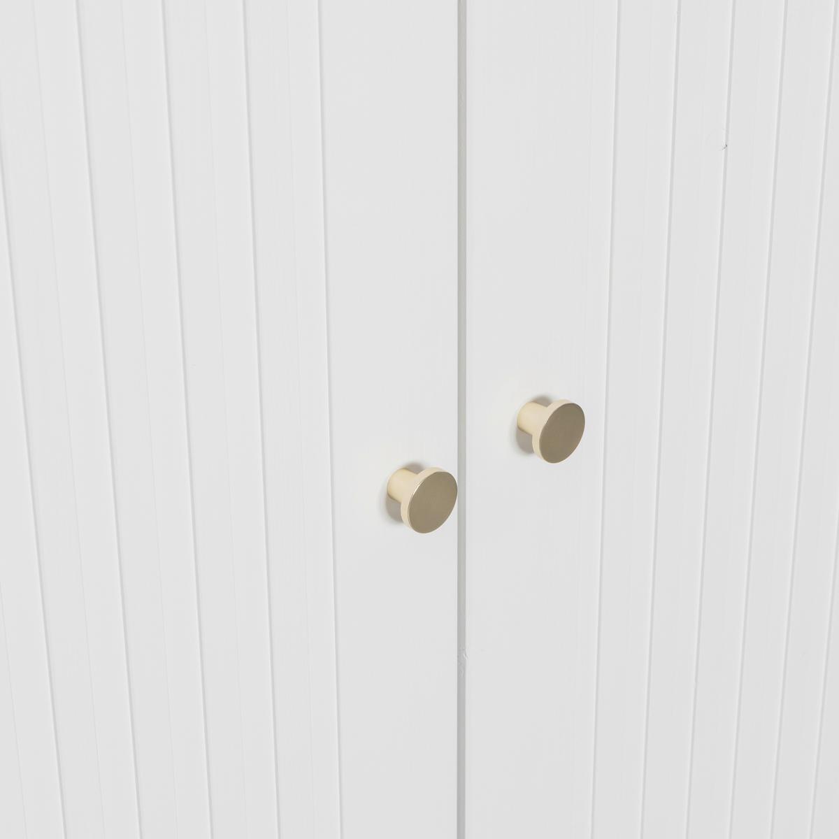 Drehtürenschrank Sipke Weiß - Weiß, Basics, Holz (110/210/55cm) - MID.YOU
