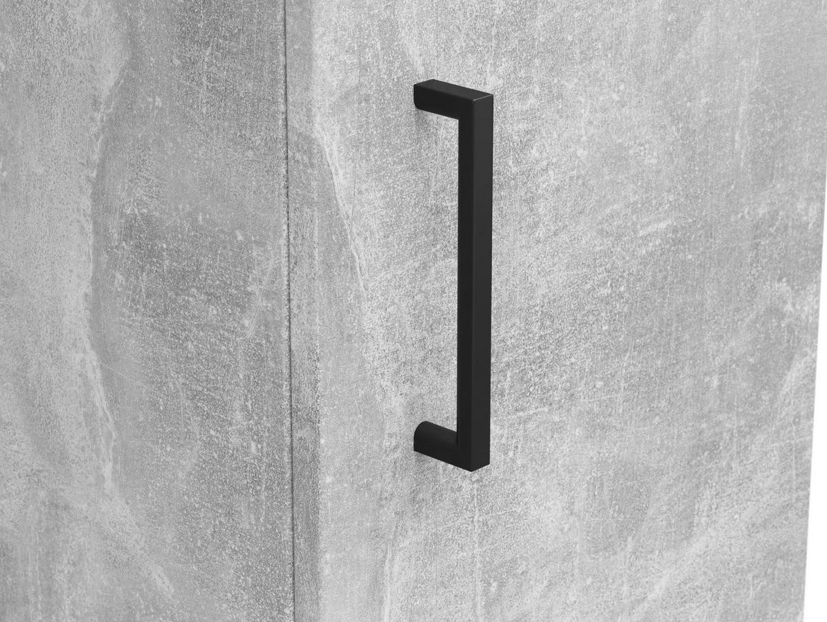 Schrank Multistauraum Grau - Schwarz/Grau, MODERN, Holzwerkstoff/Kunststoff (30/83/40cm) - Mömax