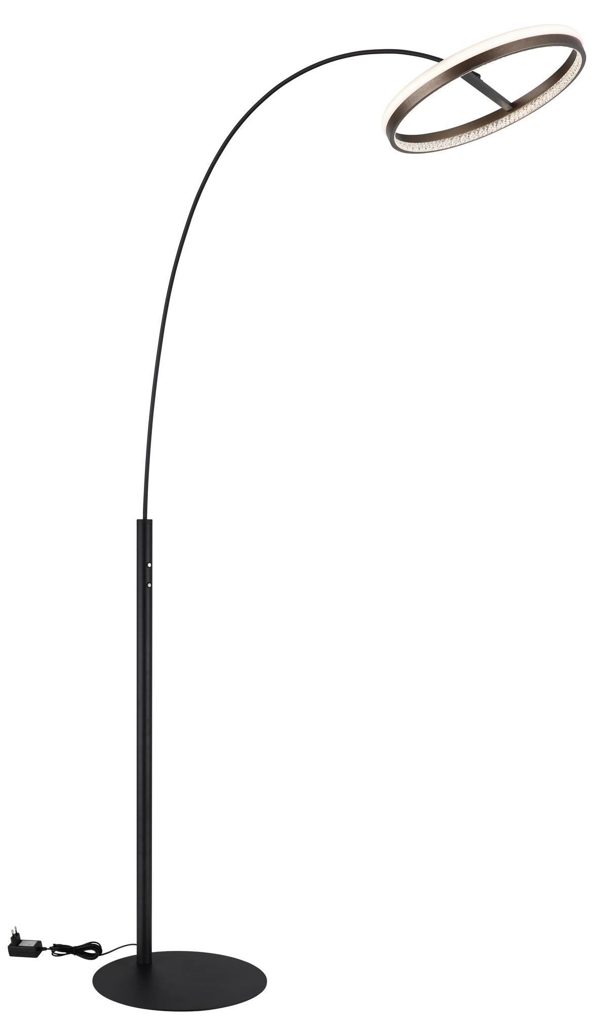 Led-stehleuchte 67179s Della - Klar/Weiss, Design, Kunststoff/Metall (92,5/39,5/190,4cm) - Globo