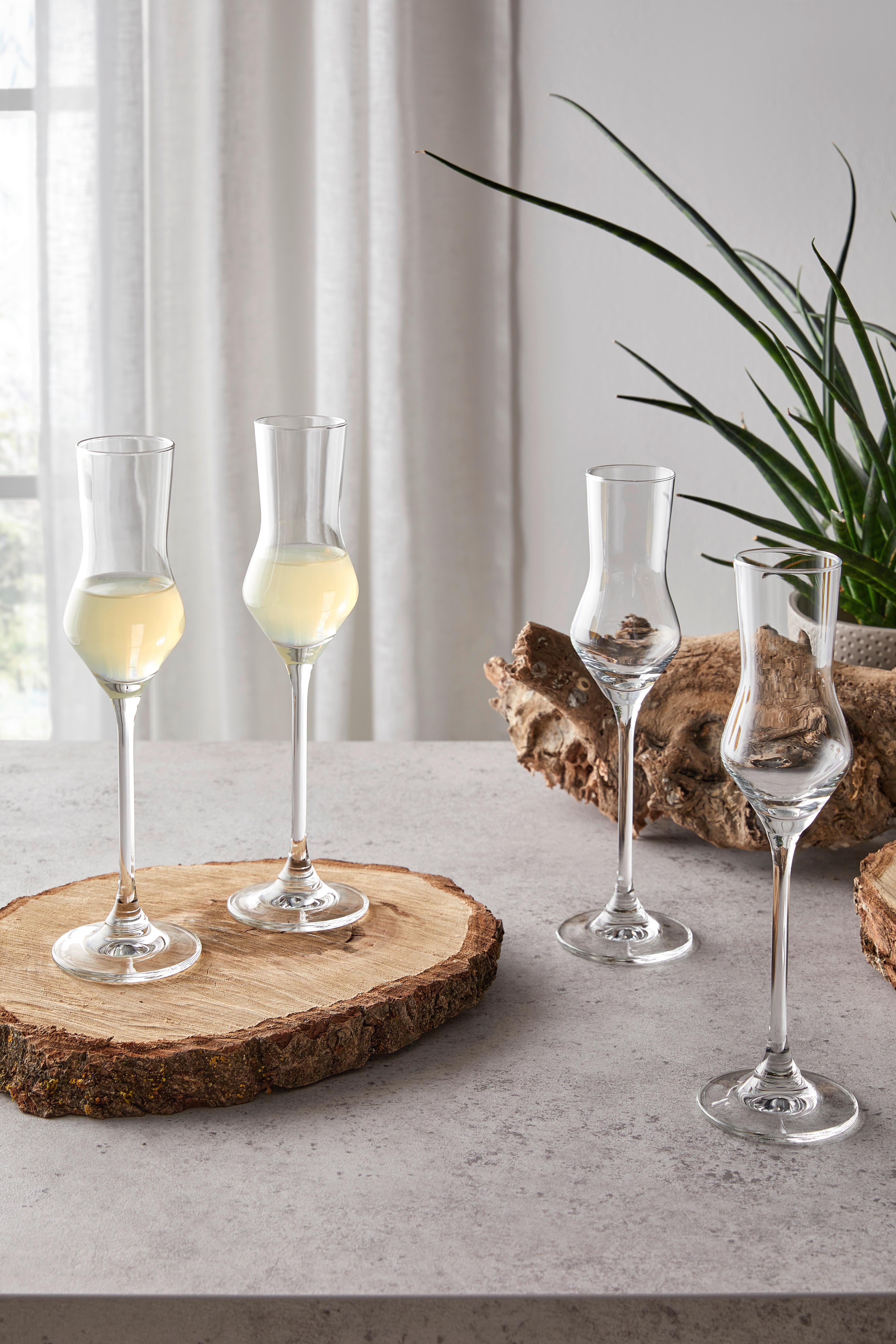 SET MED SNAPSGLAS KATARINA - klar, Klassisk, glas - Mömax