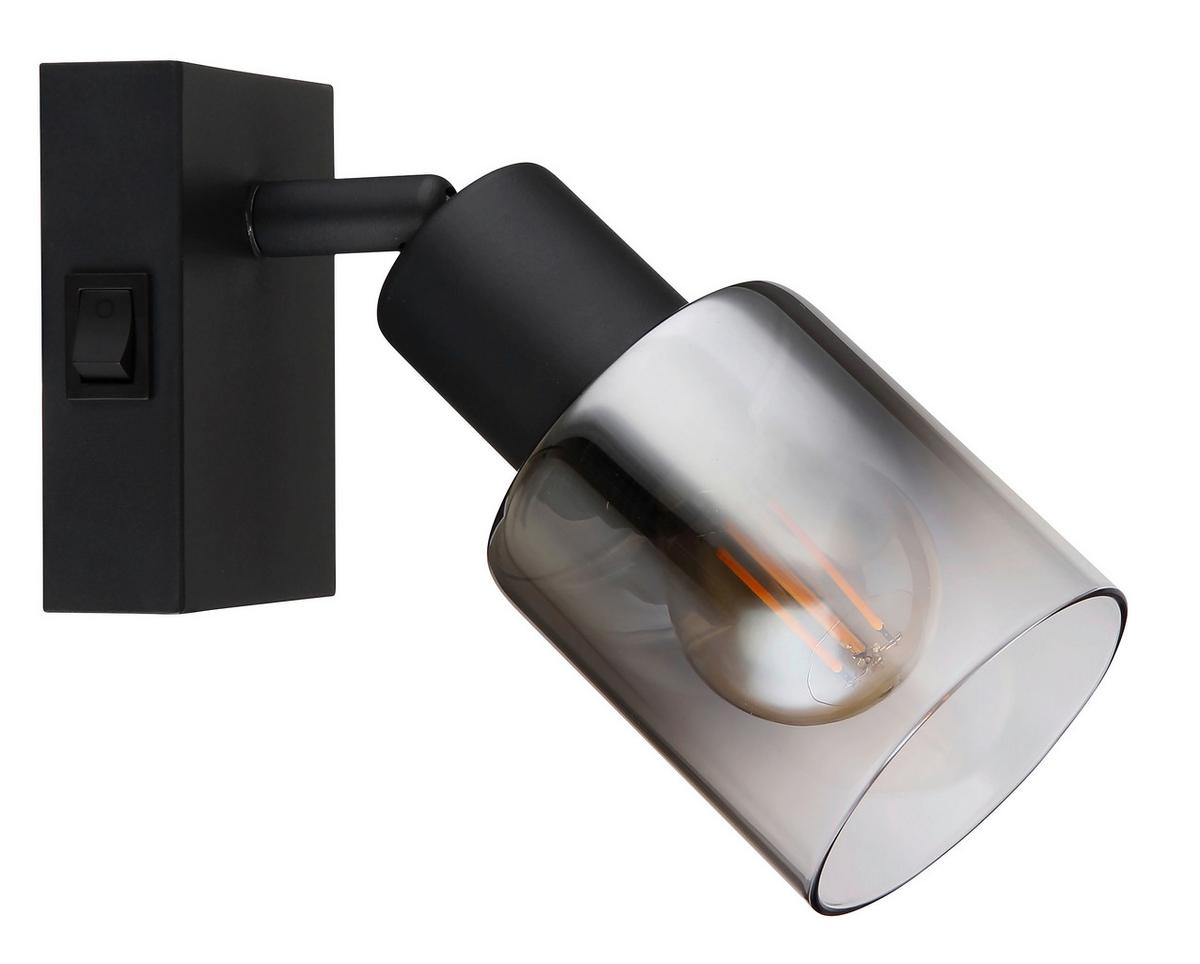 Strahler Rudio Schwarz max. 40 Watt - Schwarz, MODERN, Glas/Metall (7/16cm) - Mömax