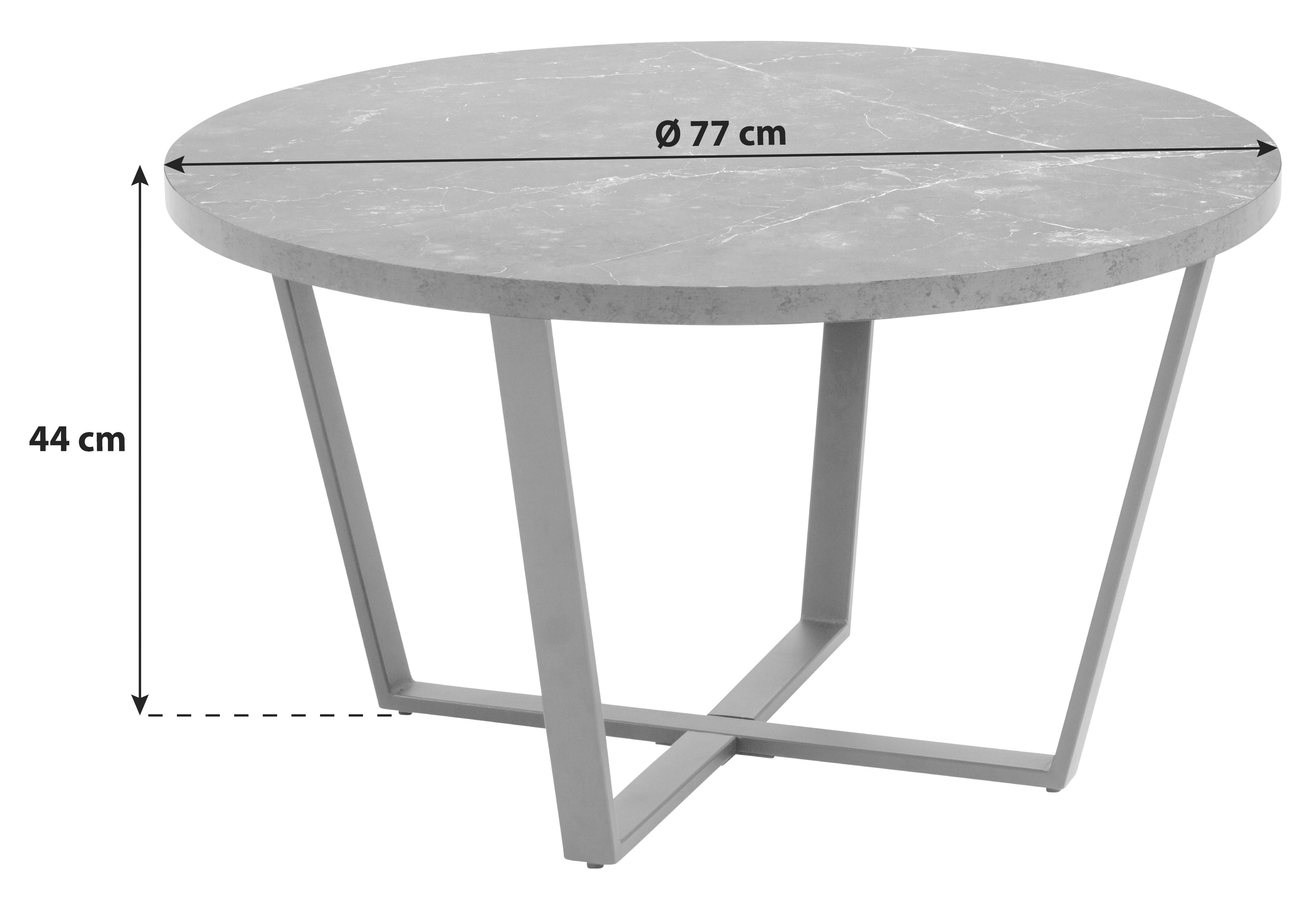STOLIK KAWOWY AMBLE - czarny, Design, materiał drewnopochodny/metal (77/77/44cm) - Carryhome