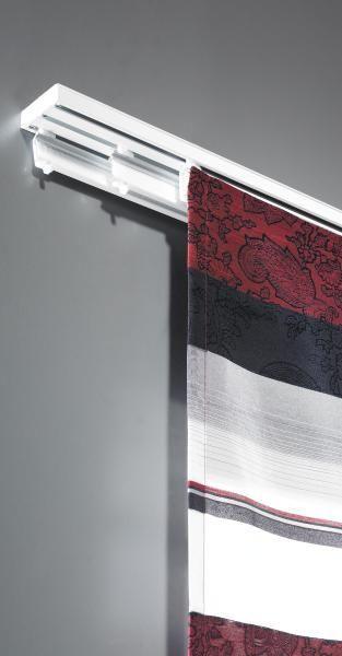 SZYNA DO ZASŁON PANELOWYCH 90000-005 3-CZĘŚCIOWY  ZESTAW - biały, Design, metal (160cm) - Homeware