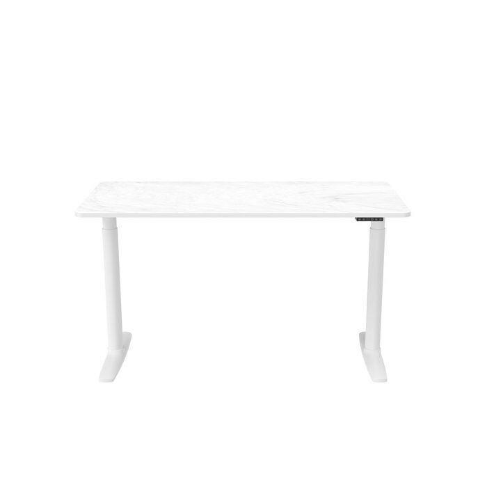 Pisalna Miza Stand Pro, Bela - bela, Moderno, kovina/leseni material (140/70/71 - 116cm) - MID.YOU