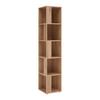 ÉTAGÈRE D'ANGLE KORNEL -EXKLUSIV- - couleur chêne, MODERN, matériau en bois (38/186,2/38cm) - Mömax