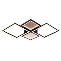 LAMPA SUFITOWA LED FREMONT - czarny/przezroczysty, Lifestyle, tworzywo sztuczne/metal (80/55/6cm) - Novel