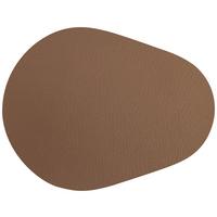 Alátét Jette - barna, bőr (10/13cm) - Premium Living