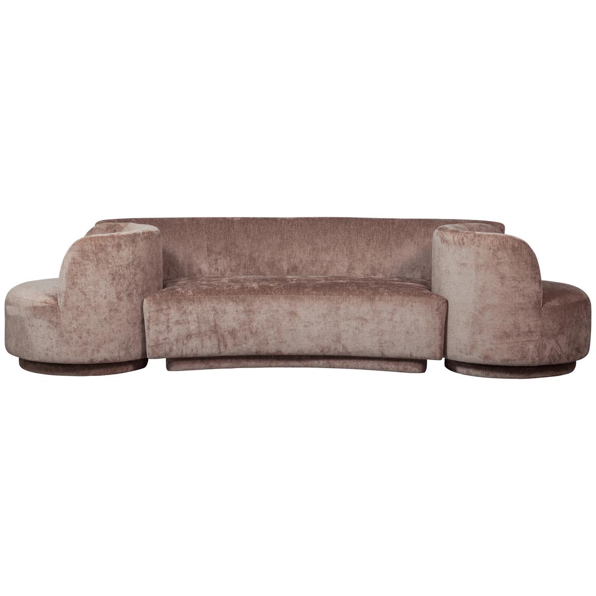 Bigsofa Popular Taupe B: 290 cm - Taupe, Design, Textil (290/72/97cm) - Livetastic
