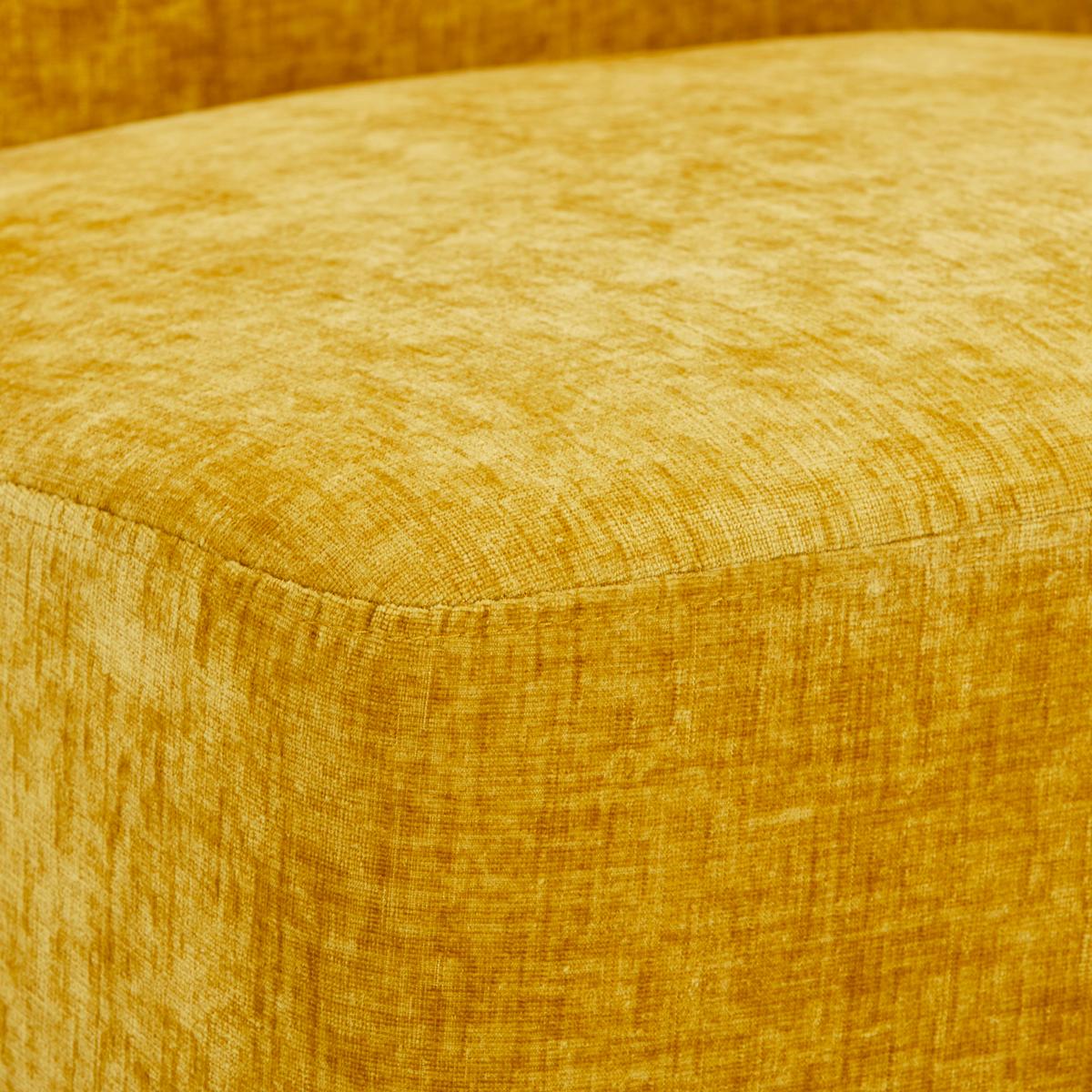 FOTEL POLSTER - żółty, Design, drewno/tkanina (64/71/73cm) - MID.YOU