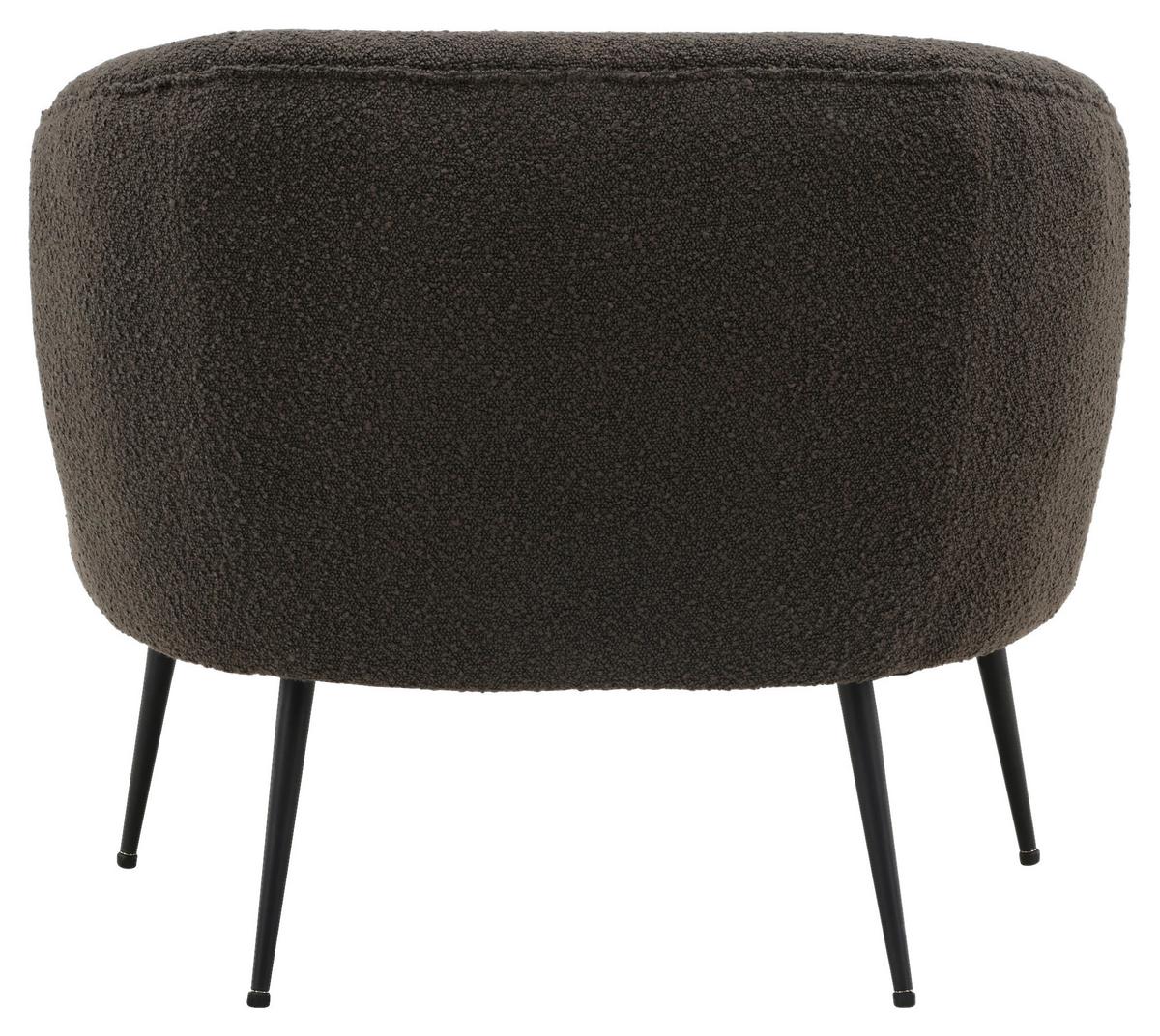 SESSEL DERRY - Schwarz, Design, Textil/Metall (70/68,5/79cm) - Livetastic
