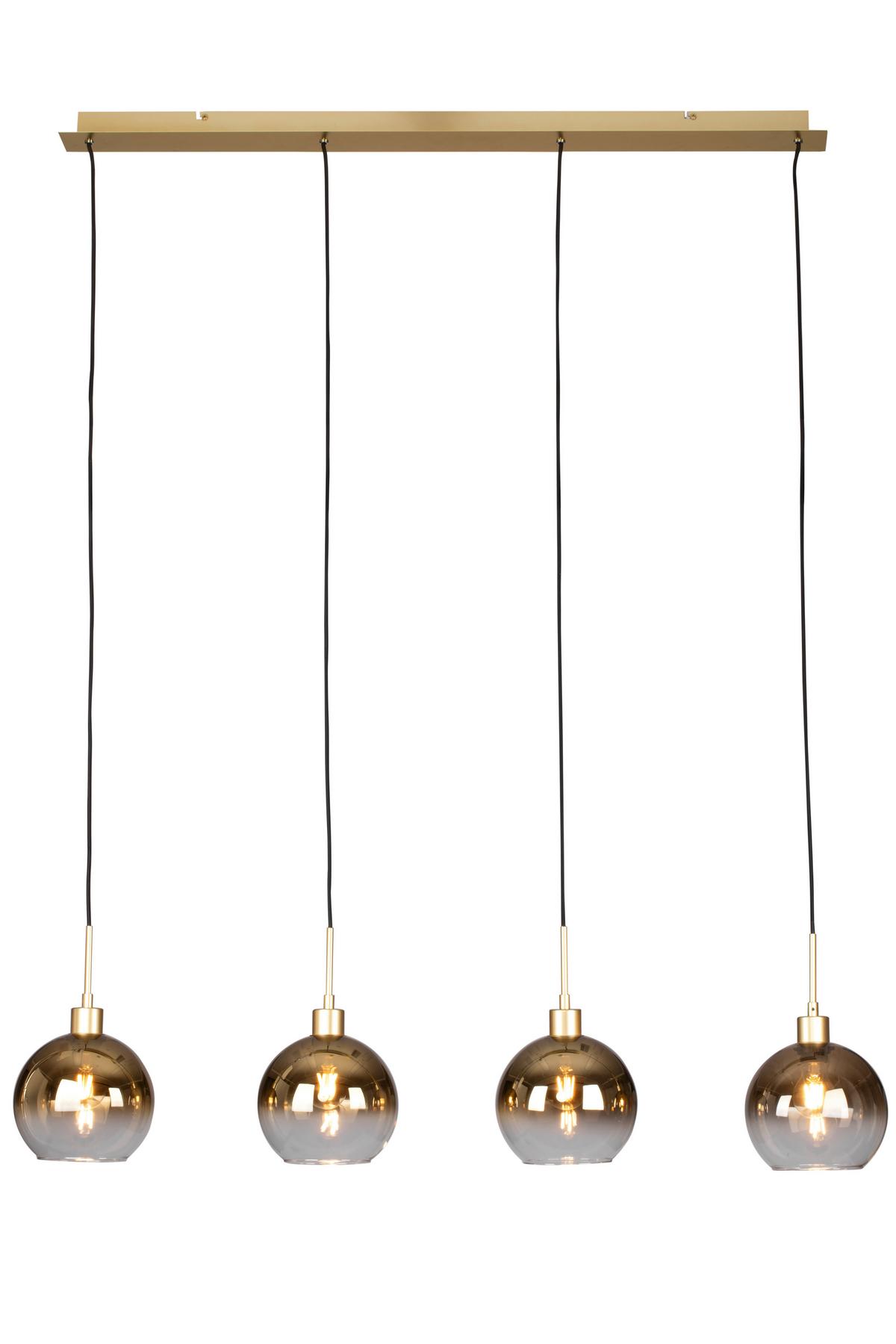 LAMPA WISZĄCA GOLD - kolor złoty, Design, metal/szkło (122/20/150cm) - Dieter Knoll