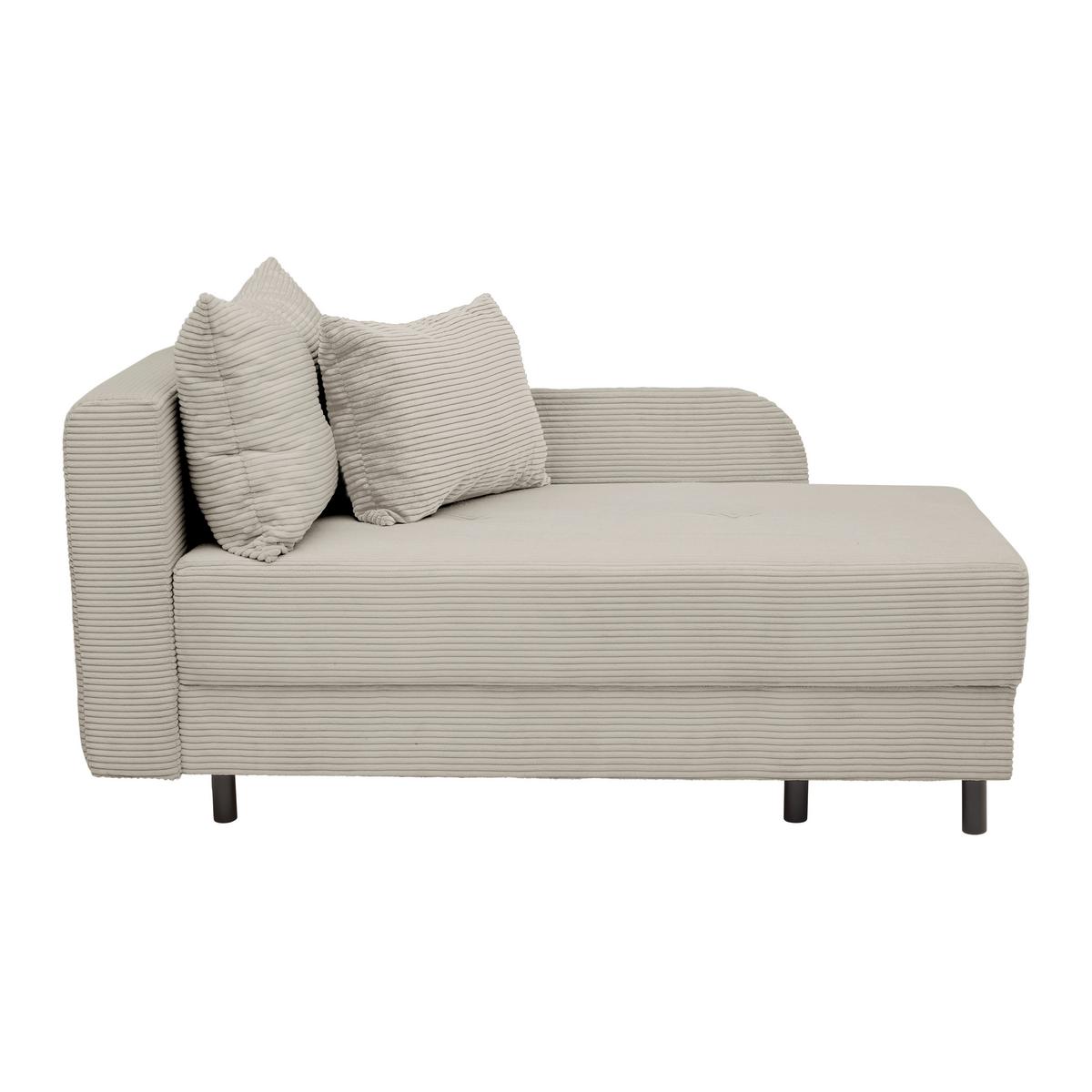 Liege Nova Beige - Beige/Schwarz, MODERN, Holz/Textil (85/62/145cm) - Mömax