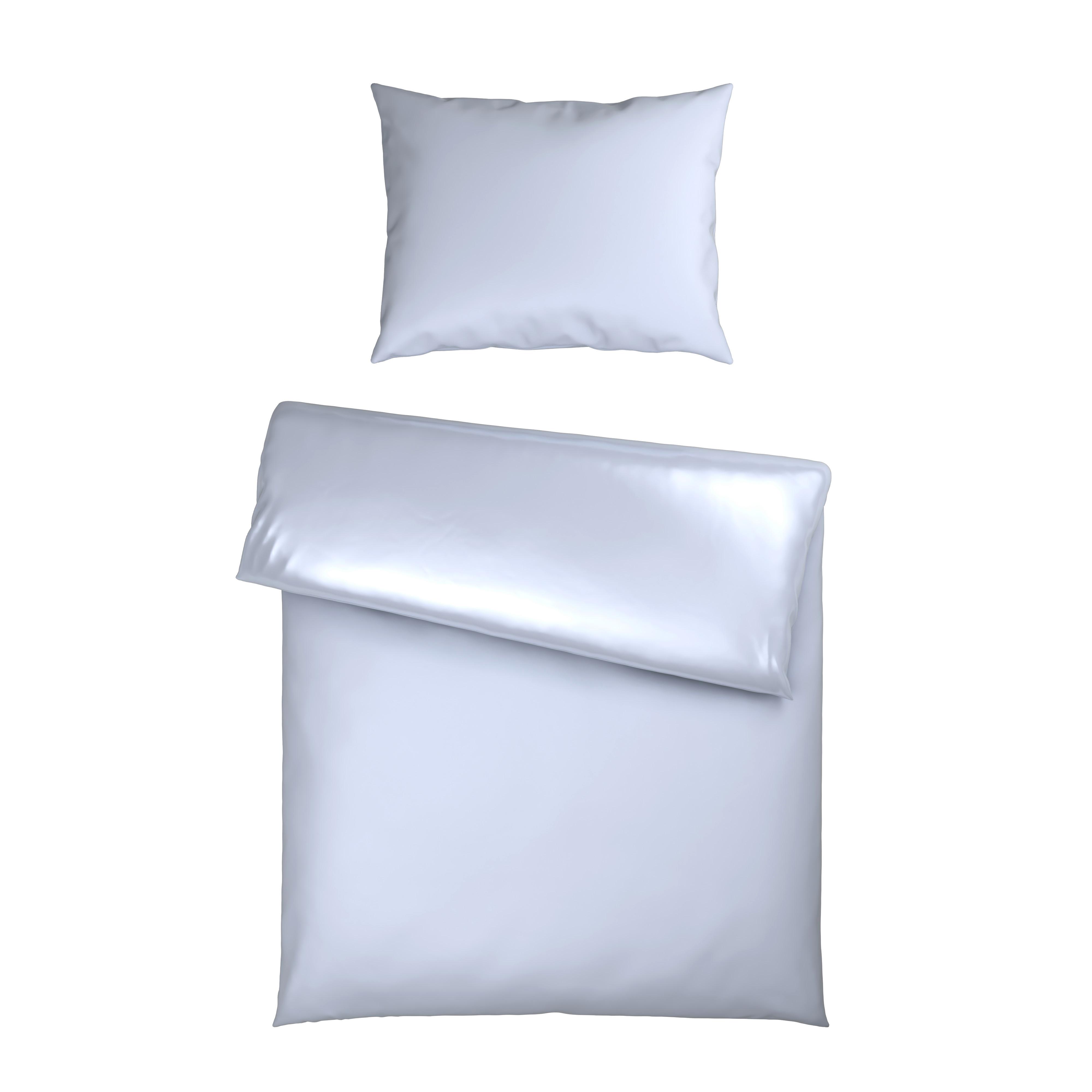 Ágyneműhuzat-garnitúra Pamutszatén Xenia Uni - fehér, Modern, textil (140/200cm) - Premium Living