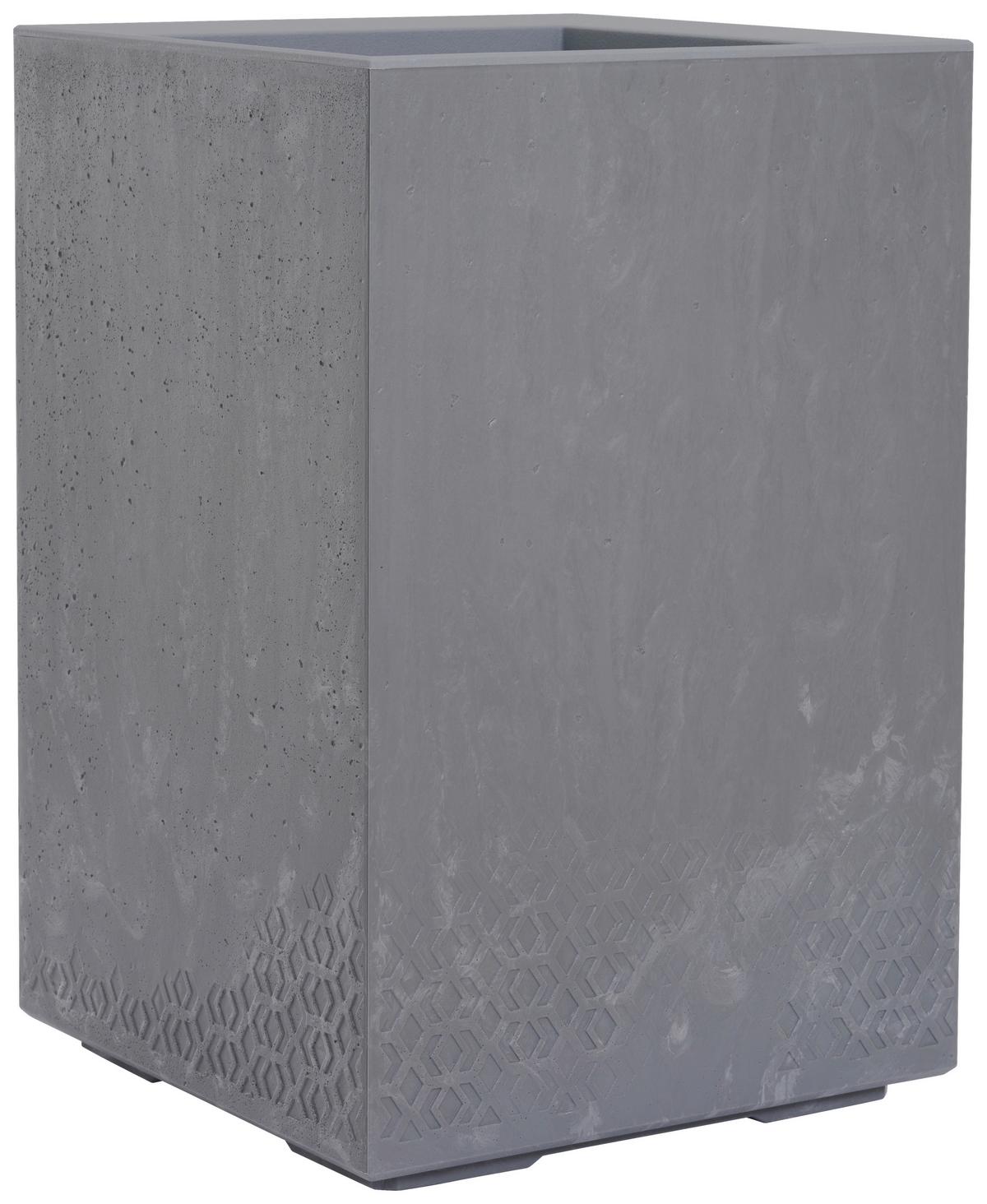 Blumenkasten Grau Betonoptik - Grau, Basics, Kunststoff (40/60/40cm) - Siena Garden