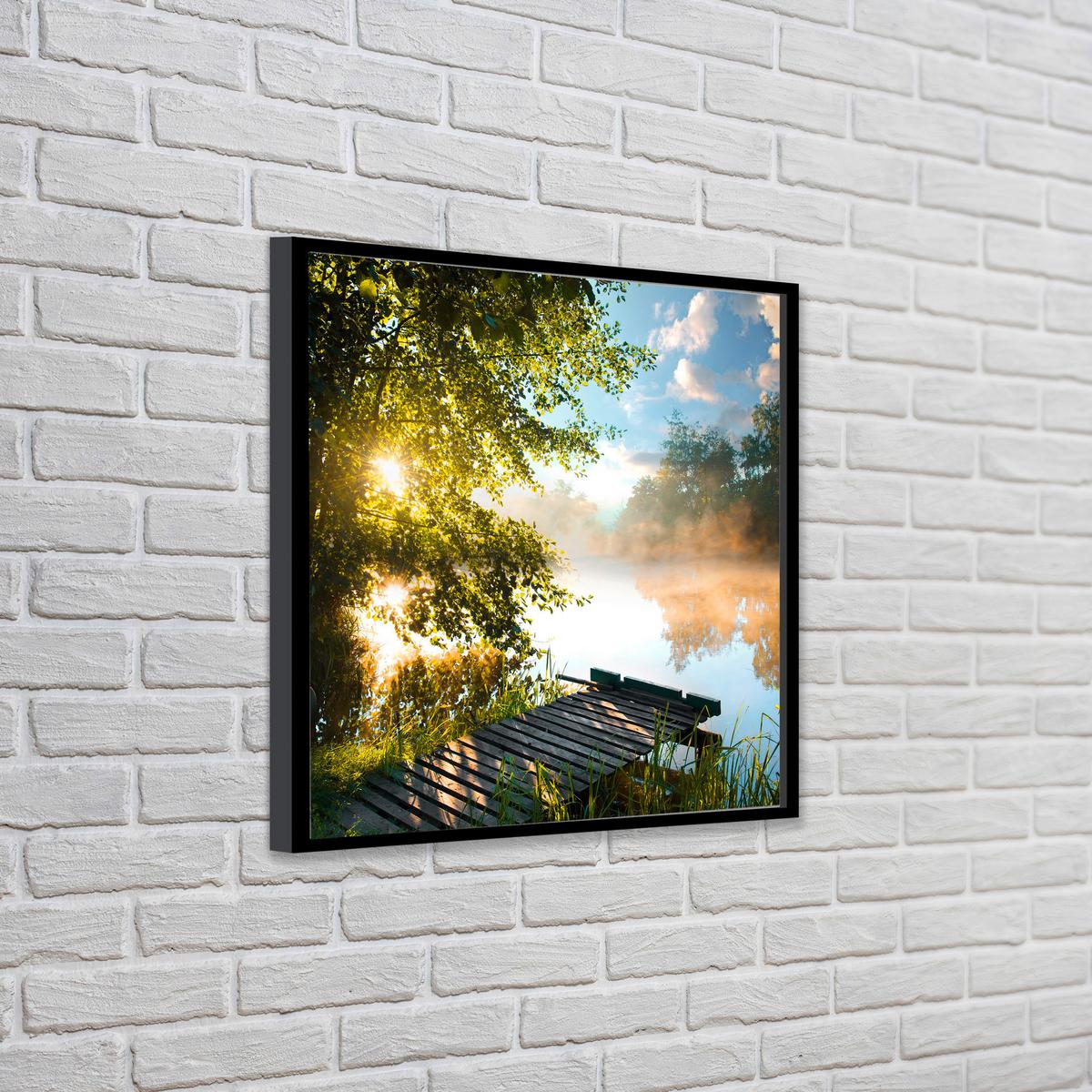 Slika S Okvirom Vous 30x30cm - višebojno/crna, papir/drvni materijal (30/30cm) - Modern Living
